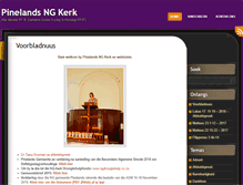 Tablet Screenshot of pinelandsngkerk.org
